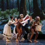 Marcelina Gaudini Lancaster as Susan Maya Vought as Lucy Isabella Ginter as Mrs. Beaver Robert Shelley as Peter Xilin Zhu as Mr. Beaver in Ballet Ariels The Lion the Witch and the Wardrobe