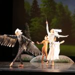 Yoshiko Brunson as the White Witch Erin Patterson as the Eagle and Eva Lazuran as the Fox in Ballet Ariels The Lion the Witch and the Wardrobe